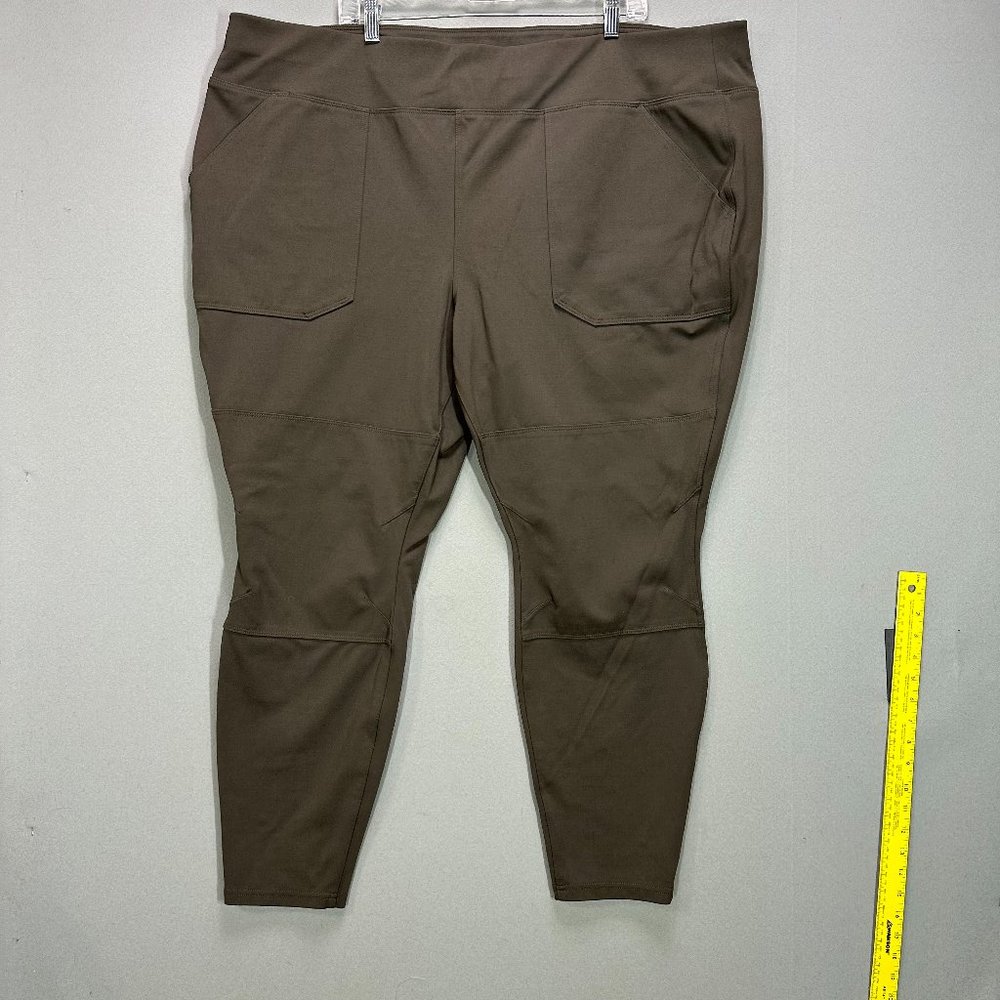 Women’s Carhartt Fitted Force Utility Legging 3X Brown NEW NWOT Stretch